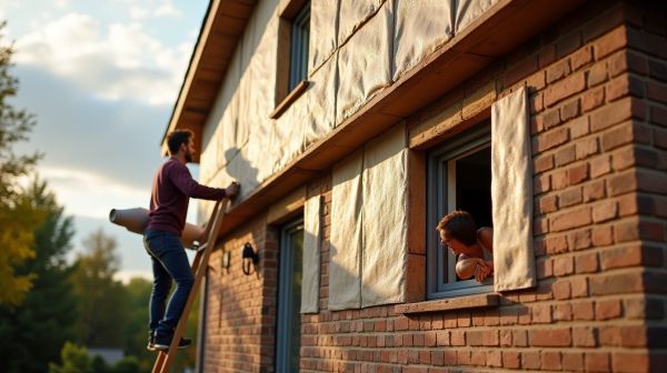 Mieux isoler les murs par l'extérieur pour réduire les déperditions de chaleur